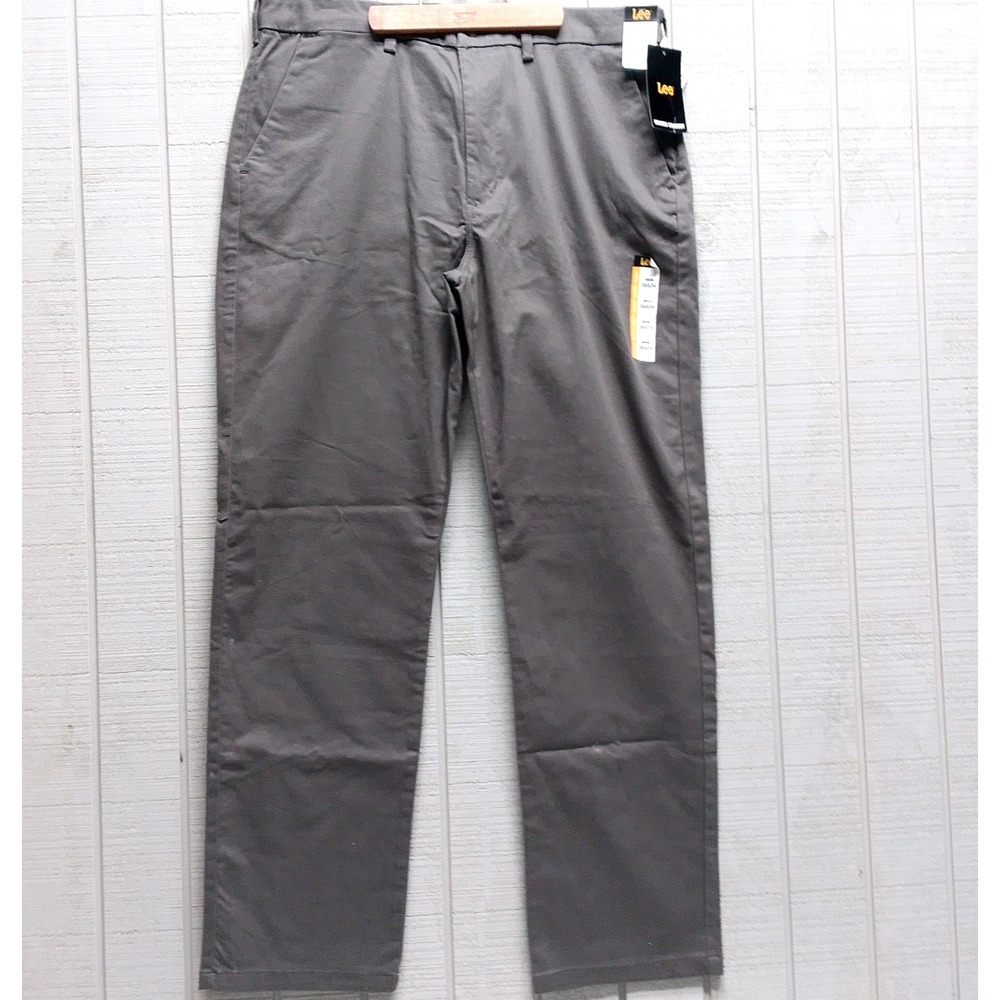 New Lee Workwear Relaxed Fit Pants Men's Size 38x34 Charcoal Gray Work - Cotton